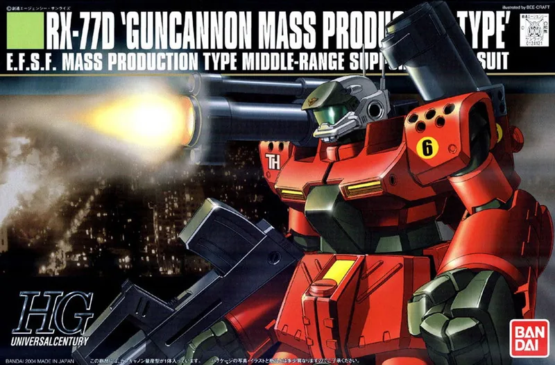 RX-77D Guncannon Mass Production Type box