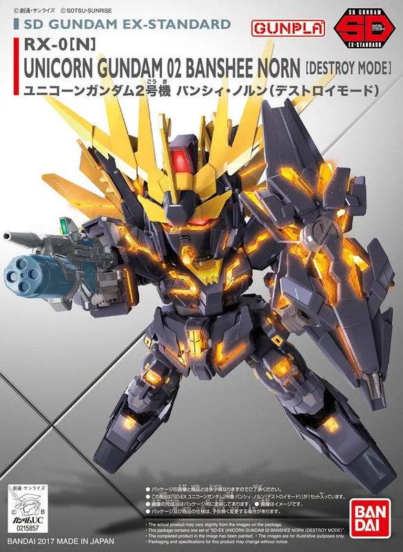 Gundam EX-Standard Unicorn Gundam 02 Banshee Norn (Destroy Mode) box