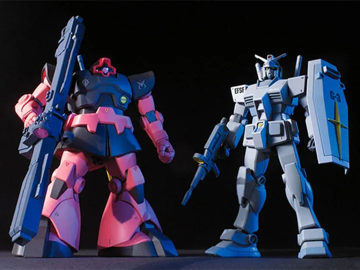 RX-78-3 G-3 Gundam + Char's Custom MS-09RS Rick-Dom