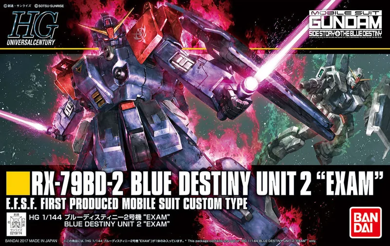 RX-79BD-2 Blue Destiny Unit 2 (2007) box